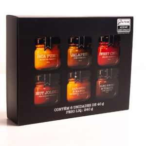 Kit de Presente de 6 Pimentas - (40 g cada)